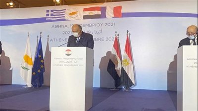 شكري: توجد إرادة سياسية حقيقية لدعم علاقات التعاون مع قبرص واليونان 