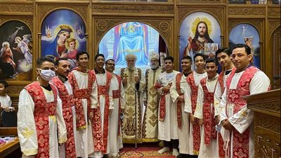 رسامة شمامسة في مدينة الأمل بالقاهرة 