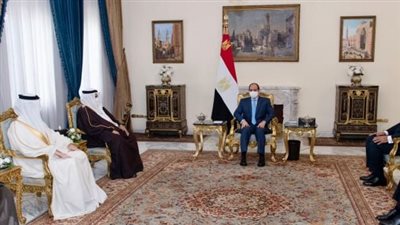 السيسي ومستشار ملك البحرين يبحثان آخر تطورات الأوضاع الإقليمية