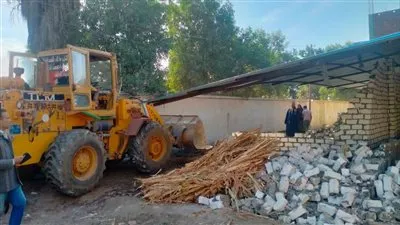 إزالة 38 حالة تعد على الأراضي الزراعية وحرم نهر النيل بالجيزة