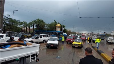 استمرار تساقط الأمطار على معظم الأنحاء في الإسكندرية