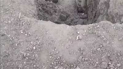 هبوط أرضي بسبب أعمال حفر مترو الأنفاق بإمبابة