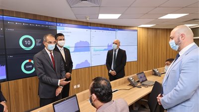 وزير الاتصالات يفتتح مركز مراقبة 