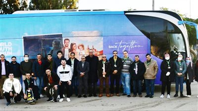 انطلاق قافلة جامعة المنصورة 