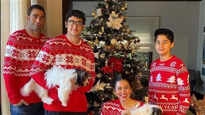 بهذه الطريقة.. لقاء الخميسي تحتفل بالكريسماس