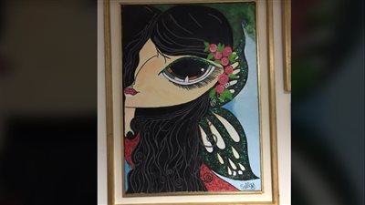 لوحات فنية لأجمل المعاني الإنسانية فى معرض 