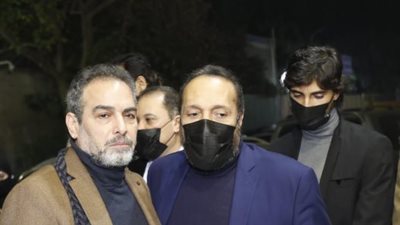 وزيرة الثقافة وهاني شاكر وأشرف زكي يصلون عزاء الراحل أحمد الحجار