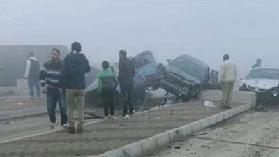 بسبب الشبورة.. إصابة 5 أشخاص في حادثي تصادم بالإسماعيلية