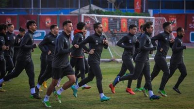 الاهلي يختتم استعداداته لمواجهة الإسماعيلي في كأس الرابطة