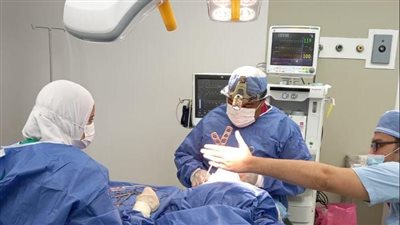 لأول مرة.. إصلاح عيب خلقي باستخدام منظار الأنف الضوئي الجراحي بمجمع الإسماعيلية الطبي (صور)