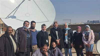 تركيب محطة استقبال بيانات الأقمار الصناعية بالقومية للاستشعار من البُعد