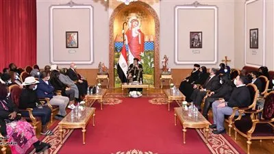 البابا تواضروس يستقبل وفدًا إعلاميًّا إفريقيًّا