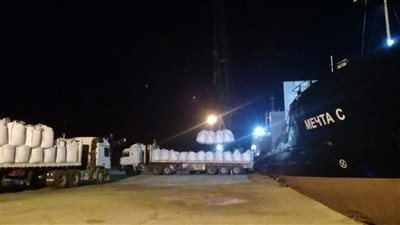تصدير 3800 طن أسمنت أبيض إلى روسيا عبر ميناء العريش