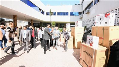 تسليم أجهزة للعرائس في الدقهلية اختفالا بالعيد القومي.. صور 