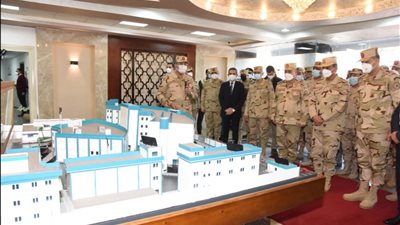 وزير الدفاع يشهد افتتاح أعمال تطوير مستشفى طنطا العسكرى