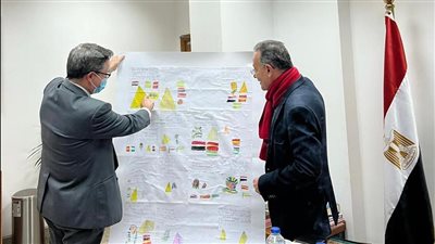 مدرسة أسبانية تهدي متحف الحضارة 40 لوحة رسمها تلاميذها 