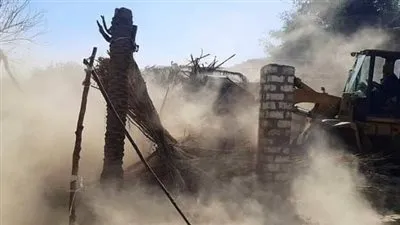 إزالة 1075 حالة تعد على أراضي الدولة بسوهاج