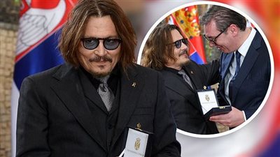 صربيا تكرم جوني ديب بميدالية شرفية