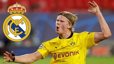 جلسة خاصة بين ريال مدريد ووالد هالاند لضم الهداف