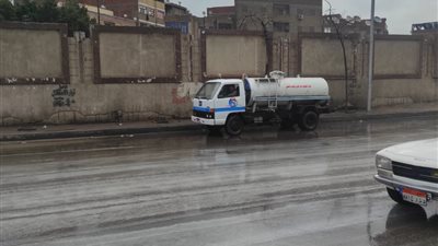 بالصور.. أمطار غزيرة وطقس سيئ يضرب القليوبية