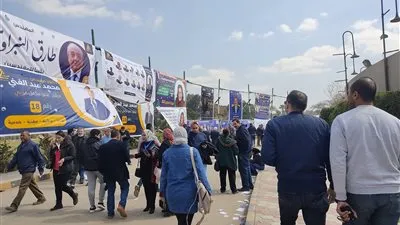اللافتات الانتخابية.. أبرز المشاهد في المرحلة الثانية لانتخابات المهندسين 2022
