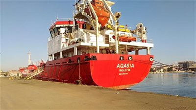 شحن 3060 طن صودا ك أو ية وتداول 22 سفينة بموانئ بورسعيد