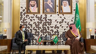الأمير عبدالعزيز بن سعود يستقبل وزير الداخلية بجمهورية المالديف