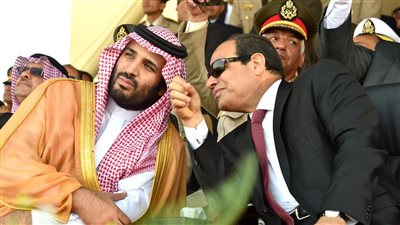 الرئيس السيسي يغادر العاصمة الرياض وفي وداعه ولي العهد