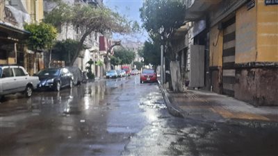 سقوط أمطار على الإسكندرية