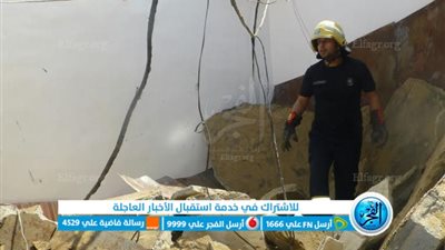  انهيار منزل مأهول بالسكان في سوهاج