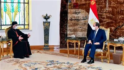 عاجل.. الرئيس السيسي يستقبل الكاردينال ماربطرس الراعي بطريرك أنطاكيا والموارنة