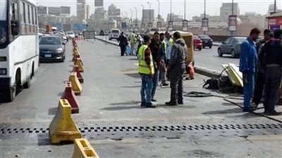 خدمات مرورية مكثفة لتنفيذ أعمال المونوريل بنطاق مدينة نصر بالقاهرة