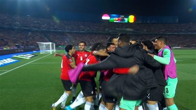 شاهد احتفال جماهير مصر بهدف صلاح في شباك السنغال