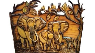 النحت علي الخشب في معرض بدار الاوبرا 