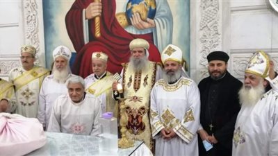 الأنبا سيداروس يقوم بسيامة دياكون بكنيسة الأنبا بولا والأنبا أنطونيوس