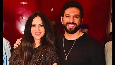 حسن الرداد يهنئ زوجته إيمي سمير غانم بعيد ميلادها