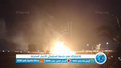 ننشر الصور الأولى لحريق هائل بماسورة غاز بجوار كوبري الماظة 