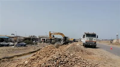 استمرار أعمال تطوير ورفع كفاءة شارع اللواء أحمد عبد الله ببورفؤاد