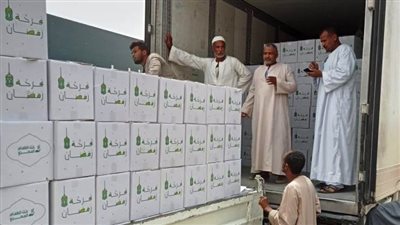 أسوان تستقبل 20 ألف كرتونة مواد غذائية ضمن 