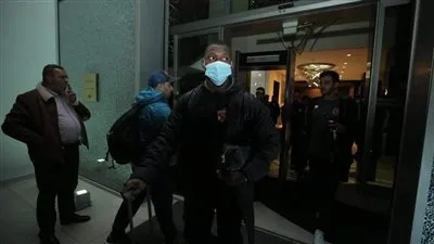 حافلة الأهلي تتحرك لملعب مباراة الرجاء المغربي