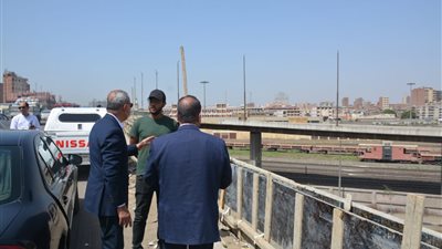 محافظ القليوبية يتفقد أعمال تطوير كوبري أحمد عرابي بحي غرب شبرا الخيمه