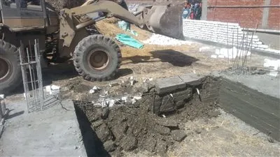 إزالة تعديات على الأراضي الزراعية في الغربية (صور)