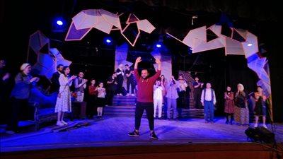 العرض المسرحي حواجز بمسرح أم كلثوم بالدقهلية