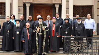 بطريرك الكنيسة الكلدانية في العالم يزور قداسة البابا تواضروس الثاني