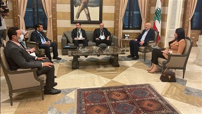 رئيس بعثة الجامعة العربية يلتقي وزير الداخلية والبلديات اللبناني 