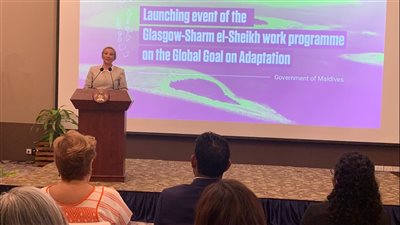 بدء أعمال الإعداد للهدف العالمى للتكيف بالمادليف 