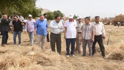 رئيس جامعة سوهاج يفتتح موسم حصاد القمح بمزرعتي الكوامل والكوثر