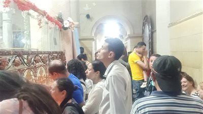 توافد الآلاف علي دير القديسة دميانة في ذكري تكريس الكنيسة بالدقهلية (صور)