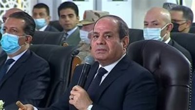 السيسي: حصة مصر من المياه لم تتغير منذ 100 عام 