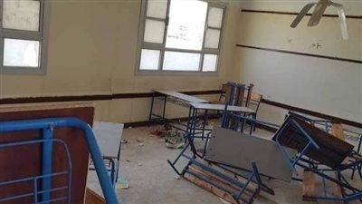 التحقيق في واقعة تكسير أحد الفصول بمدرسة بالقليوبية